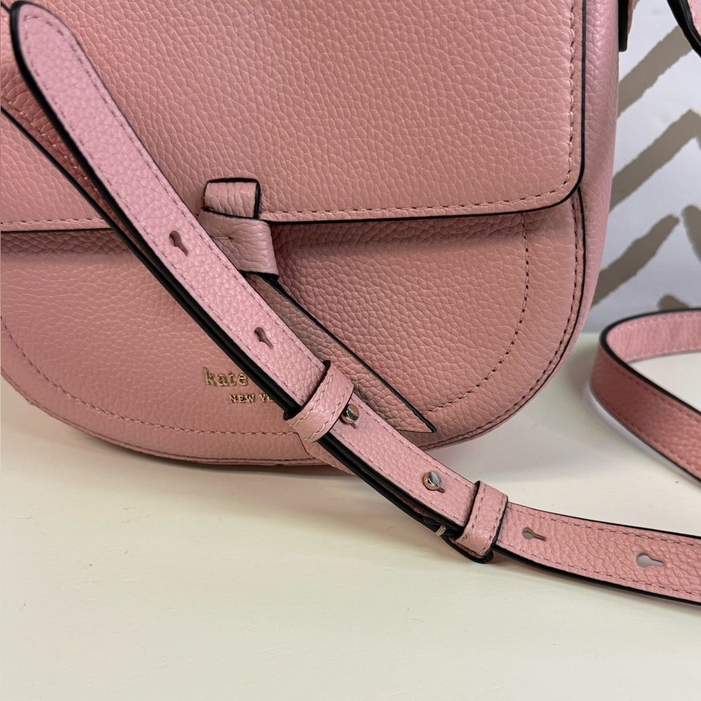 Kate Spade Medium Knott Pink Crossbody Bag - Picture 7 of 11
